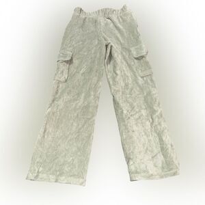 NWOT 6/7 cat & Jack light green soft material striped pants wide legged